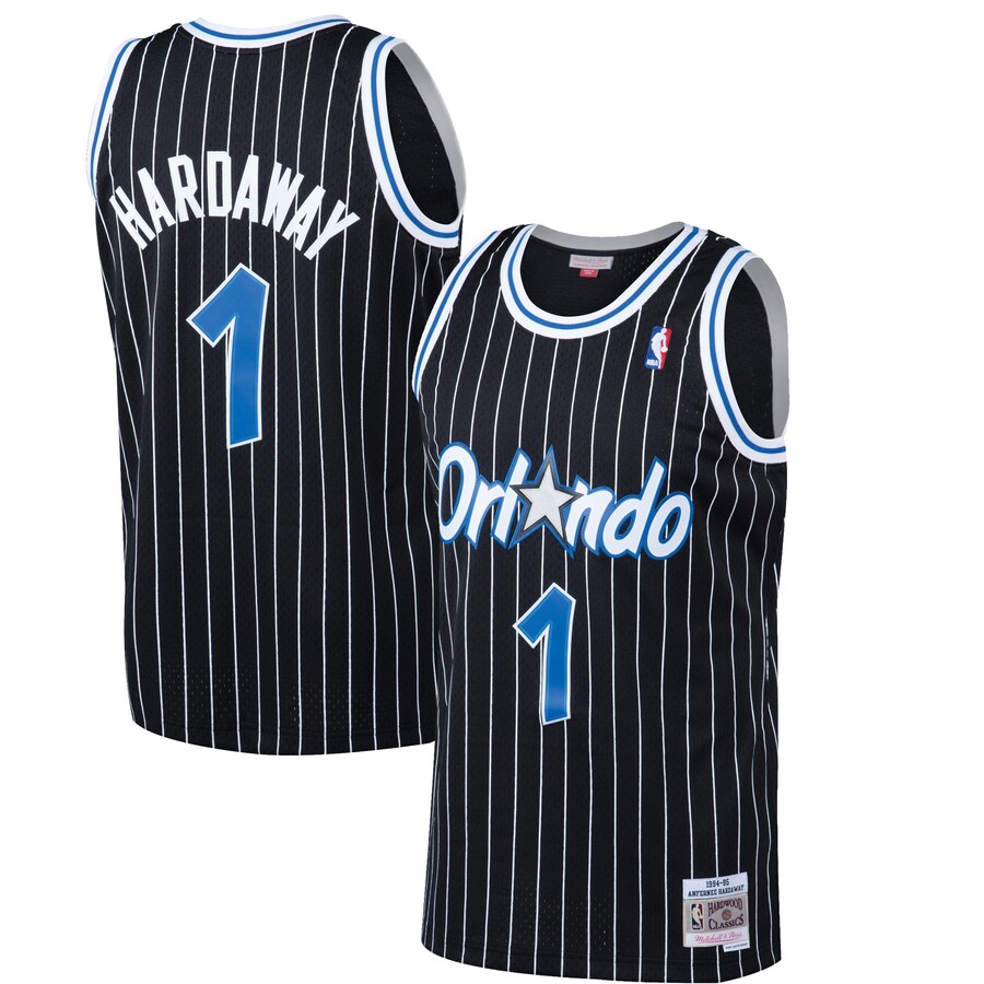 Men's Orlando Magic Penny Hardaway Mitchell & Ness Black Hardwood Classics Swingman Jersey - Puhuasuan