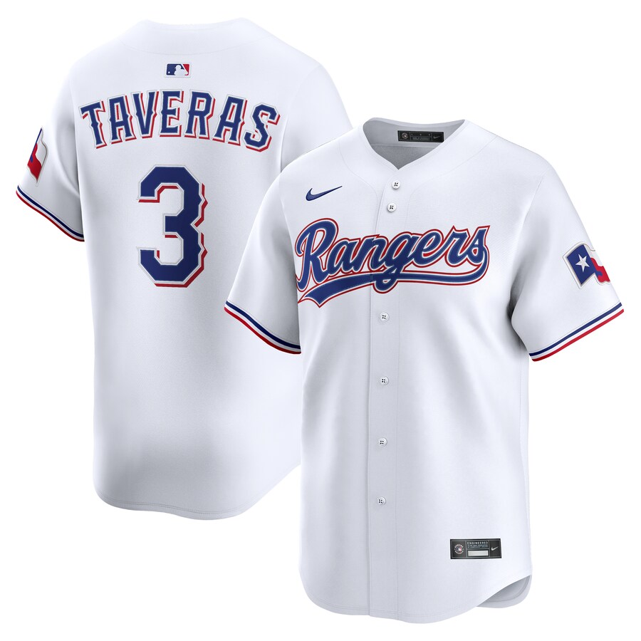 Men's Texas Rangers Leody Taveras Nike White Alternate Limited Player Jersey - Puhuasuan
