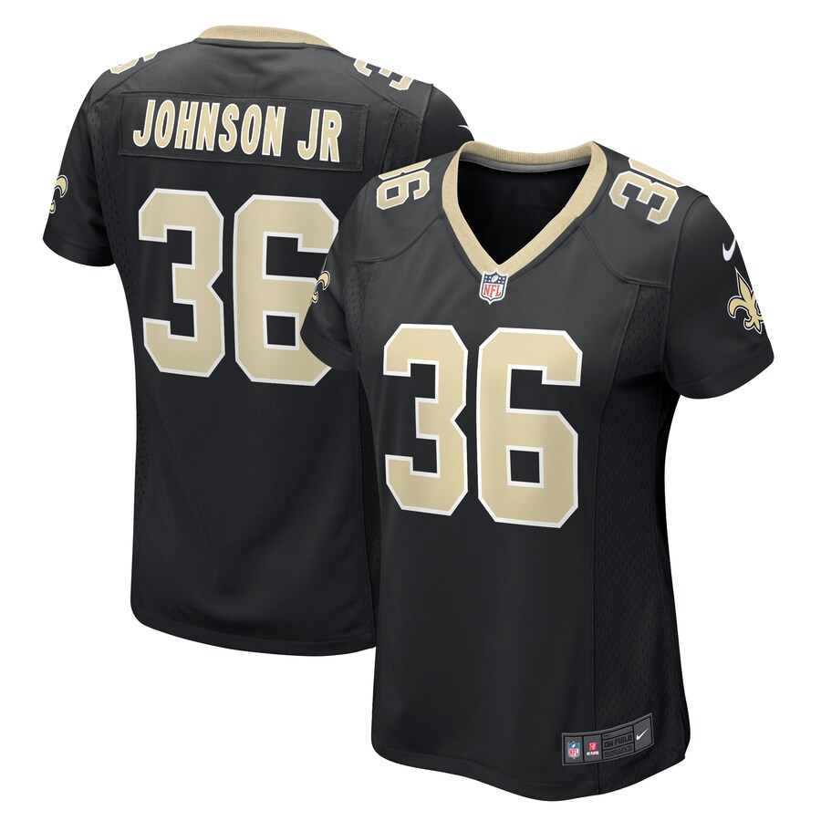 Women's New Orleans Saints Anthony Johnson Nike  Black Team Game Jersey - Puhuasuan