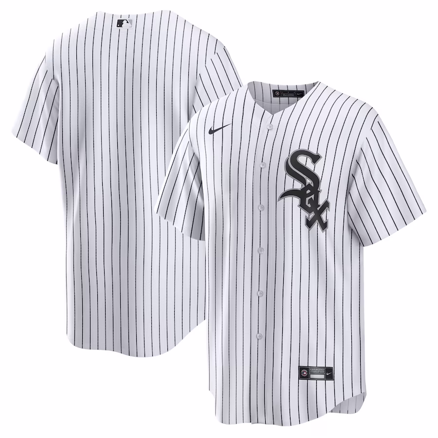 Men's Chicago White Sox Nike White Home Replica Team Jersey - Puhuasuan