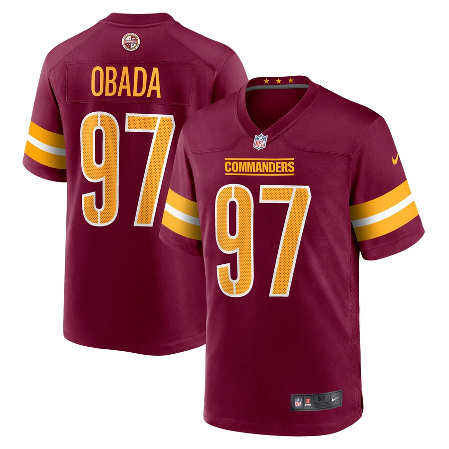 Men's Washington Commanders Efe Obada Nike Burgundy Game Jersey - Puhuasuan