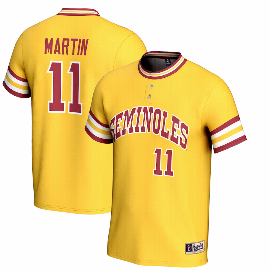 Mike Martin Florida State Seminoles GameDay Greats Youth Lightweight Baseball Jersey - Gold - Puhuasuan