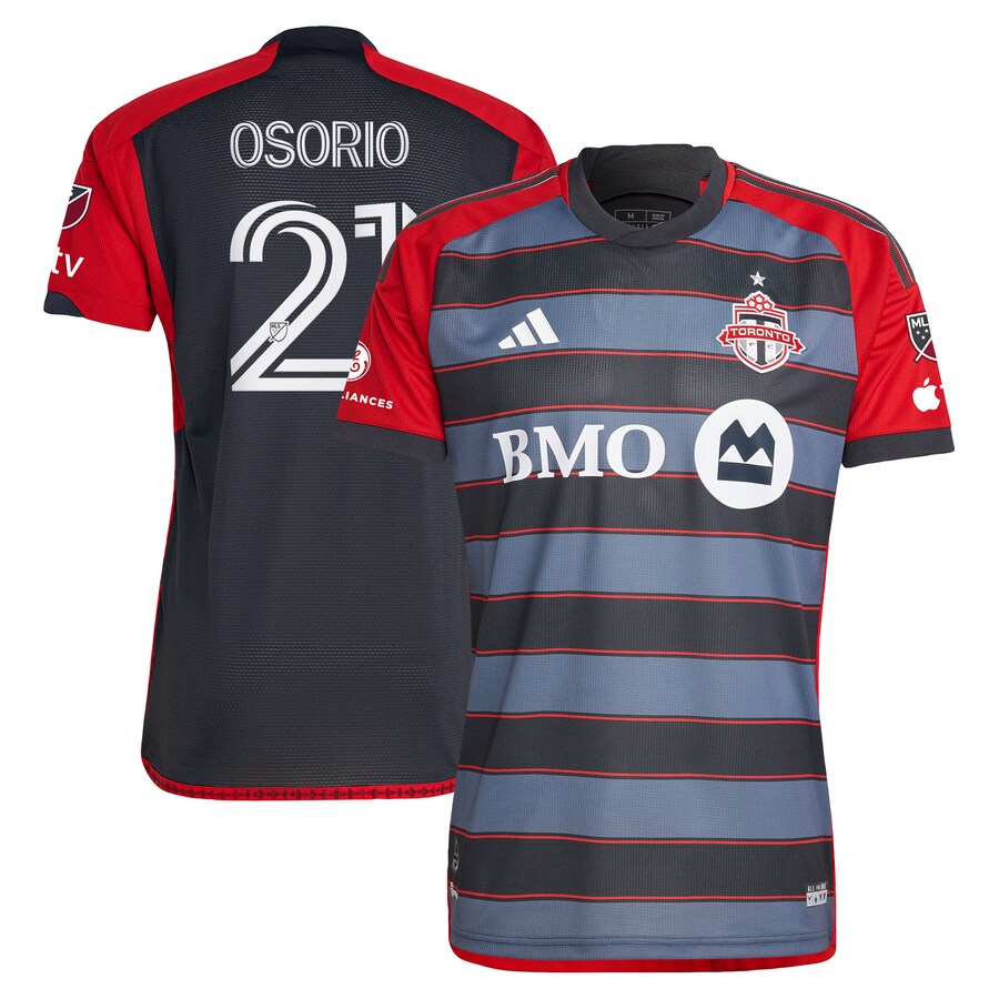Men's Toronto FC Jonathan Osorio adidas Gray 2023 Club Kit Authentic Player Jersey - Puhuasuan