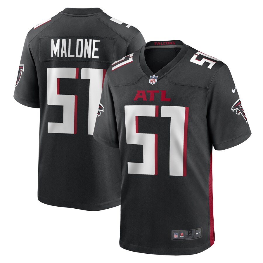 Men's DeAngelo Malone Atlanta Falcons Nike Black Game Player Jersey - Puhuasuan