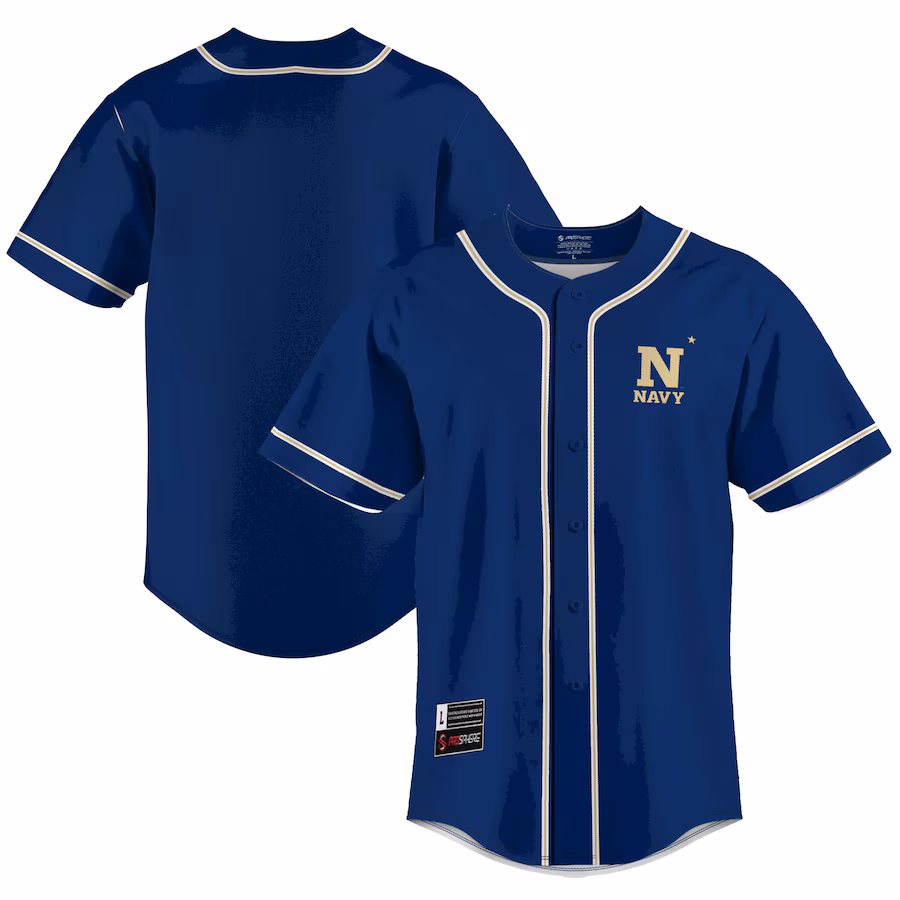 Men's GameDay Greats  Blue Navy Midshipmen  Lightweight Baseball Jersey - Puhuasuan