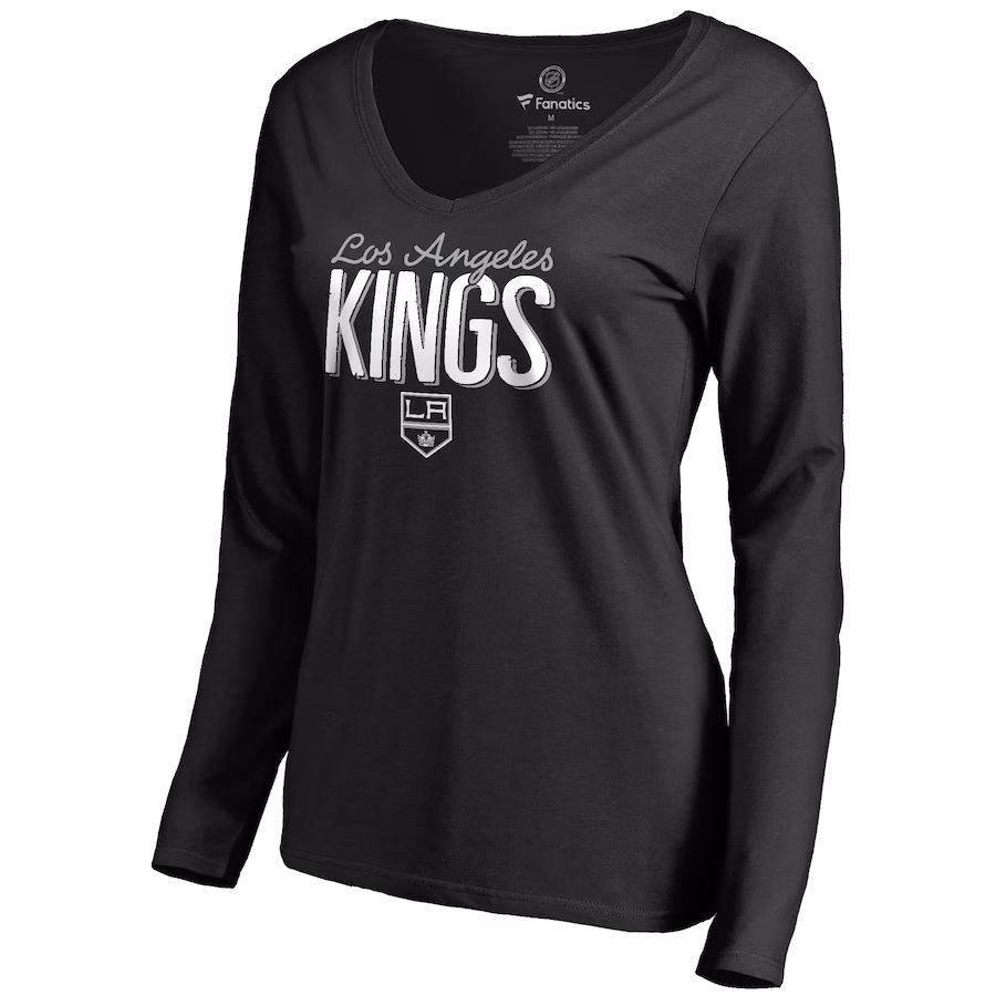 Women's Los Angeles Kings Black Nostalgia Long Sleeve T-Shirt - Puhuasuan