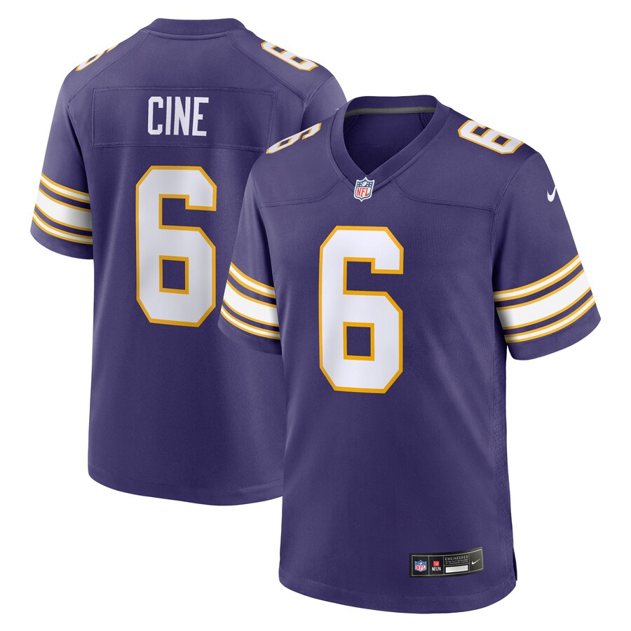 Men's Minnesota Vikings Lewis Cine Nike Purple Classic Player Game Jersey - Puhuasuan