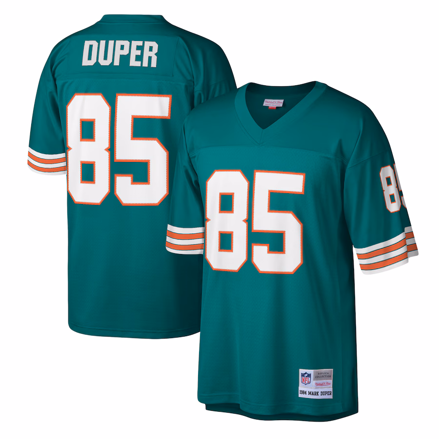 Men's Miami Dolphins Mark Duper Mitchell & Ness Aqua Legacy Replica Jersey - Puhuasuan