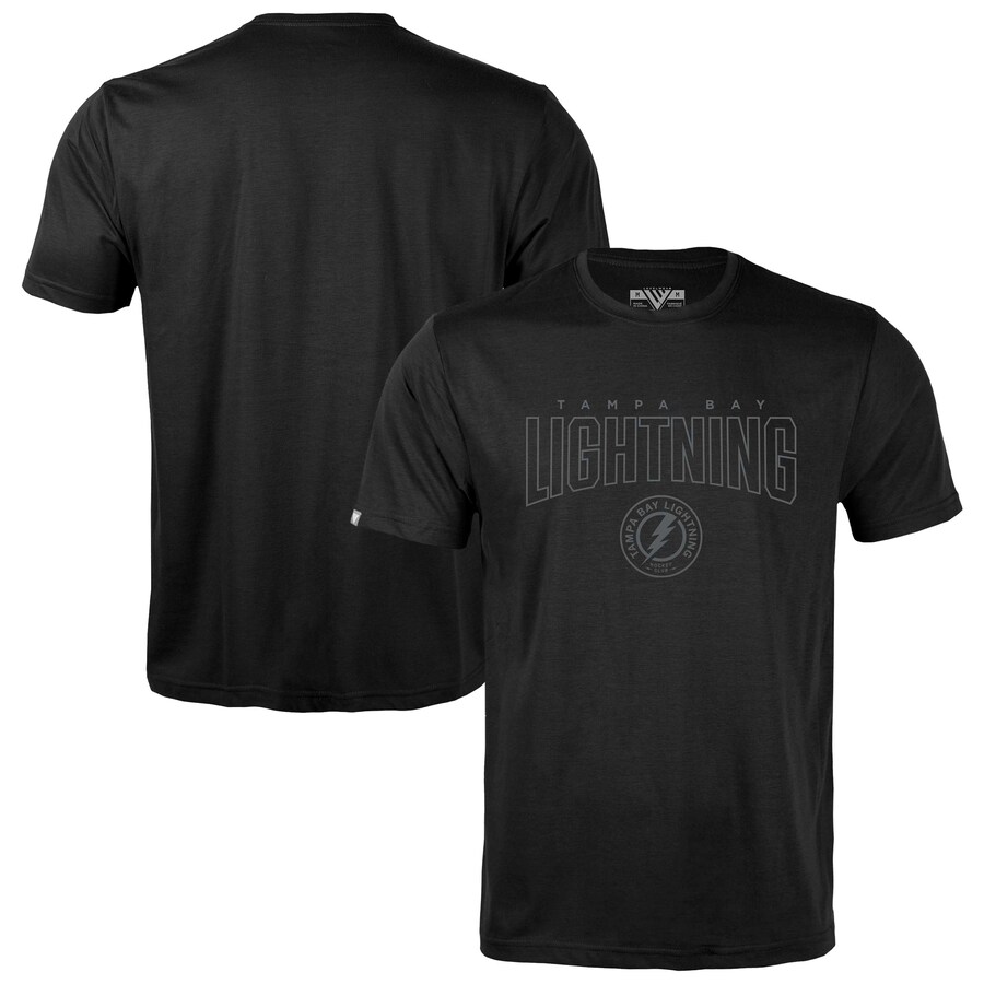 Men's Tampa Bay Lightning Levelwear Black Richmond Darkmoon T-Shirt - Puhuasuan
