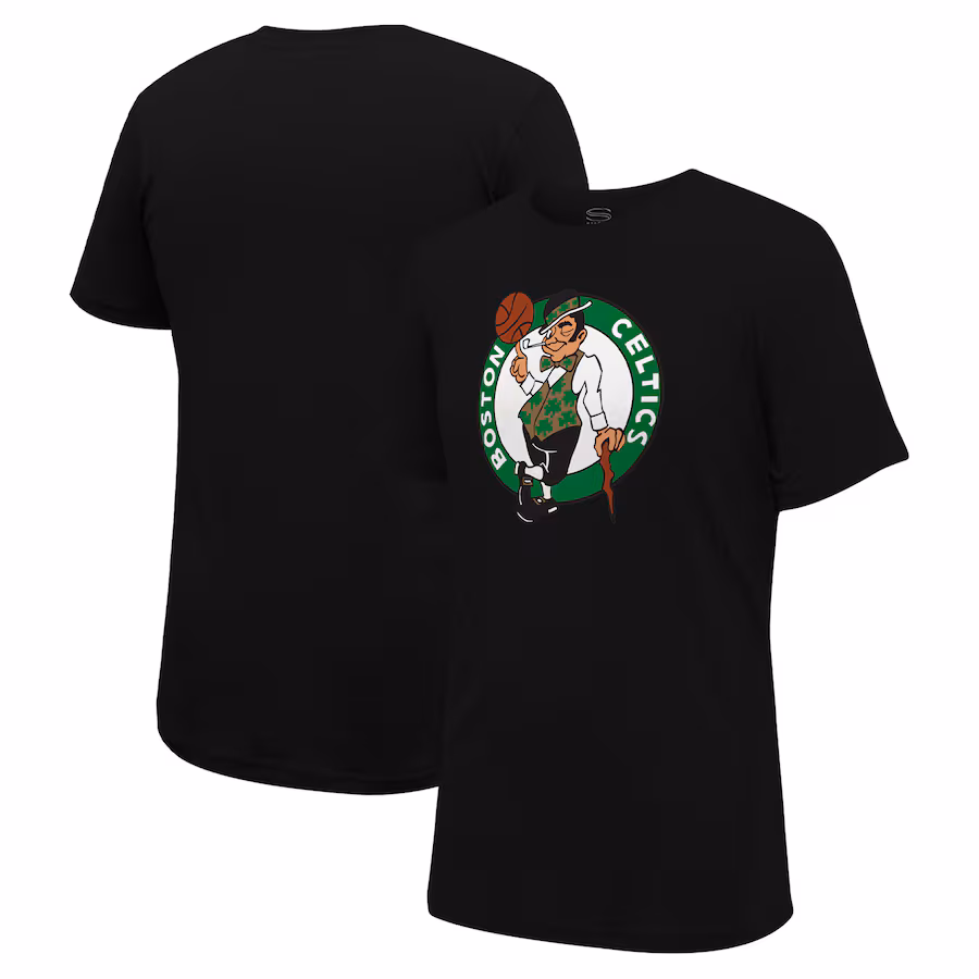 Unisex Boston Celtics Stadium Essentials Black Primary Logo T-Shirt - Puhuasuan