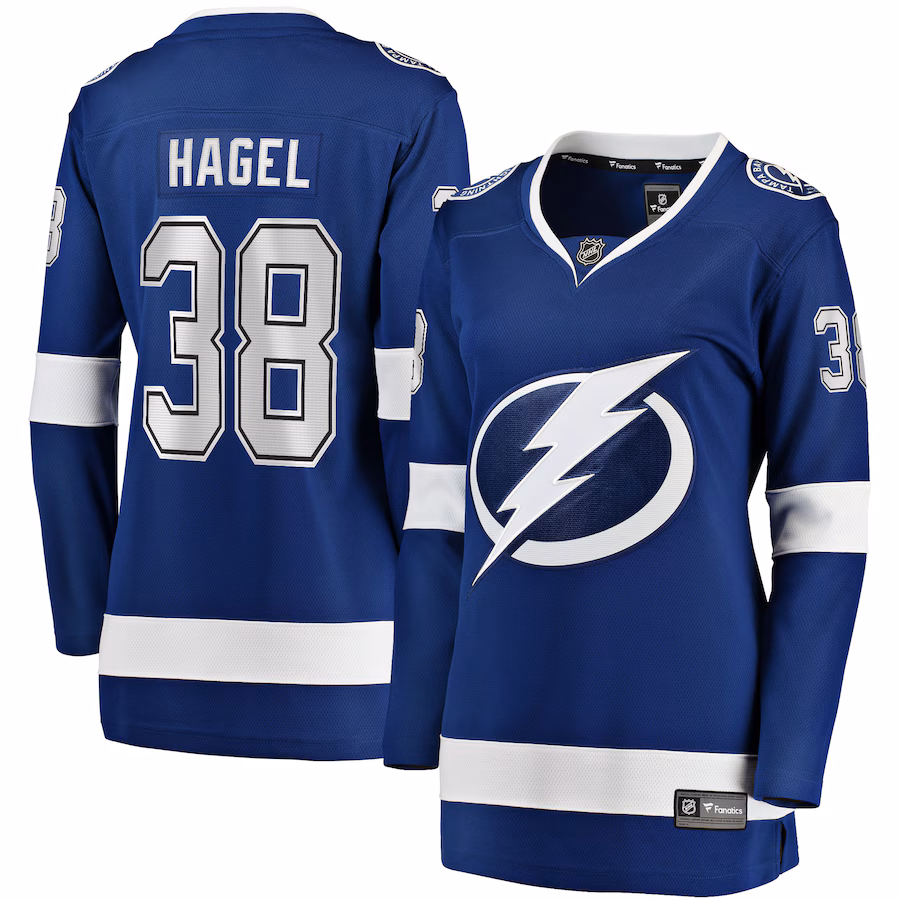 Women's Tampa Bay Lightning Brandon Hagel Fanatics Blue Home Breakaway Player Jersey - Puhuasuan