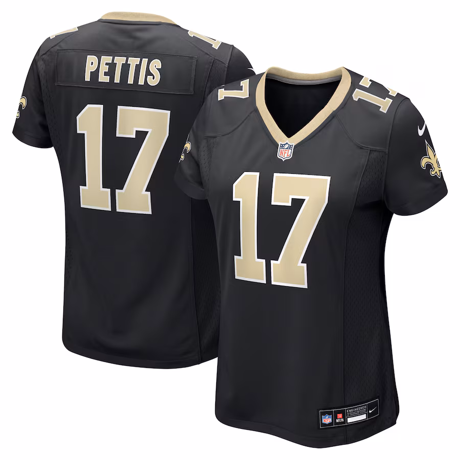 Women's New Orleans Saints Dante Pettis Nike Black Game Jersey - Puhuasuan