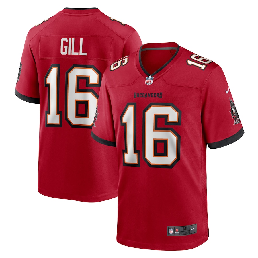 Men's Tampa Bay Buccaneers Trenton Gill Nike Red Team Game Jersey - Puhuasuan