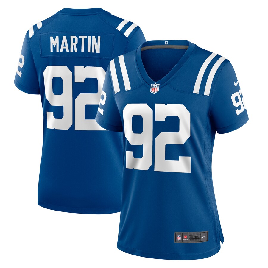 Women's Indianapolis Colts Jacob Martin Nike  Royal Team Game Jersey - Puhuasuan