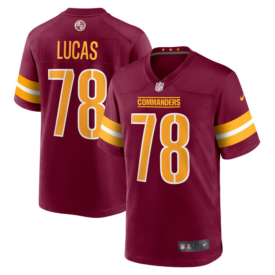 Men's Washington Commanders Cornelius Lucas Nike  Burgundy  Game Jersey - Puhuasuan