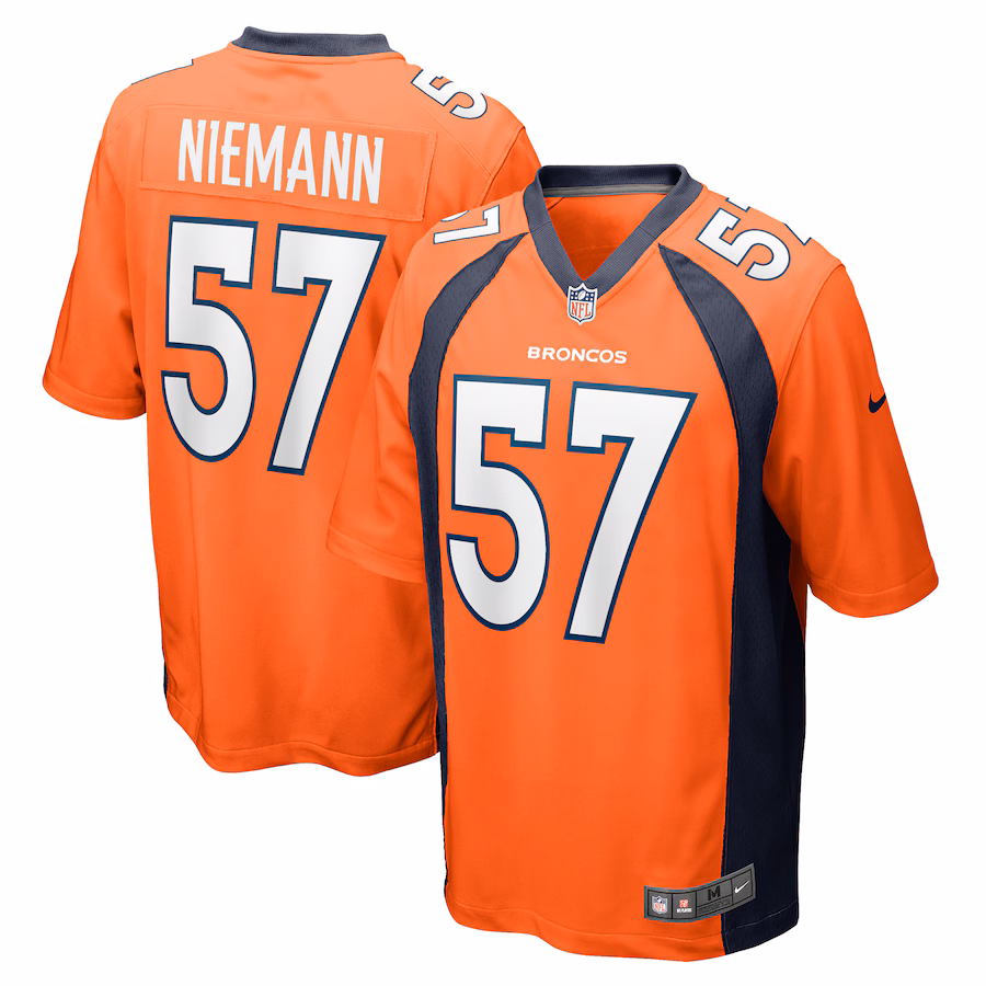 Men's Denver Broncos Ben Niemann Nike  Orange Team Game Jersey - Puhuasuan