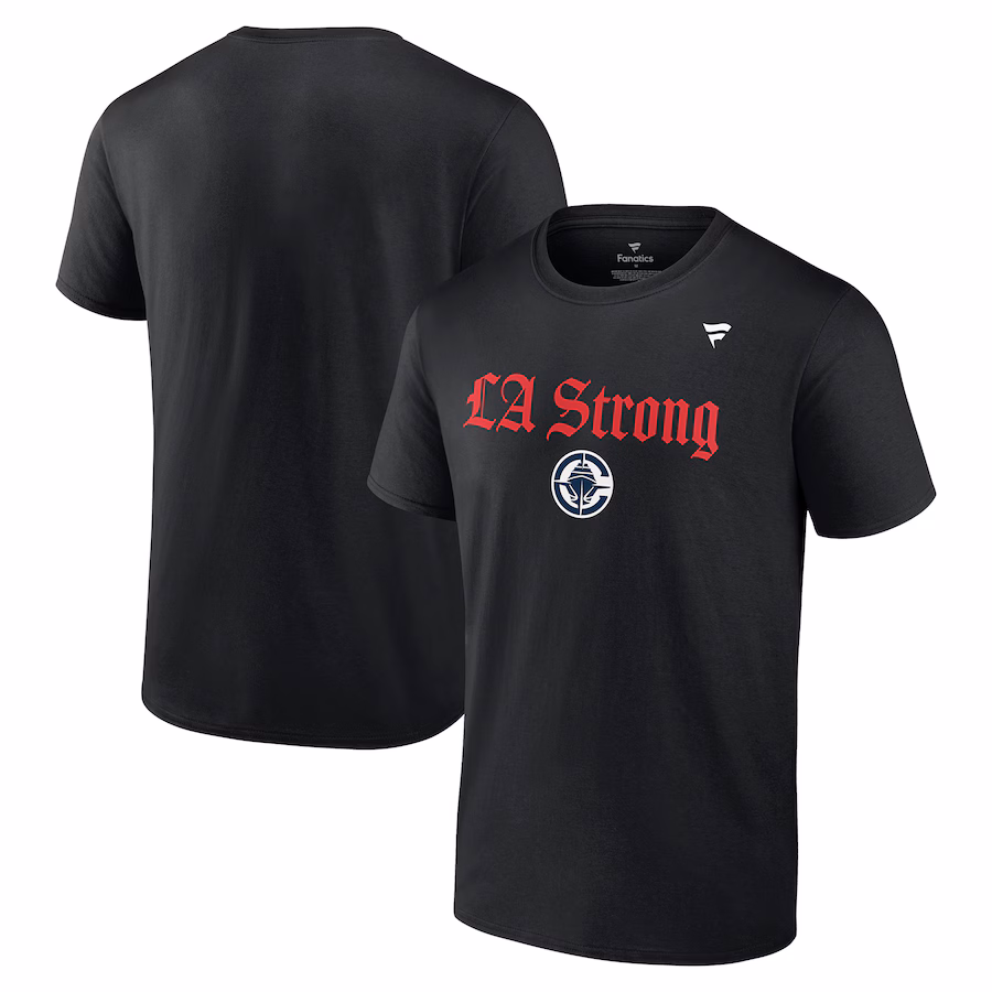 Unisex LA Clippers Fanatics Black LA Strong T-Shirt - Puhuasuan
