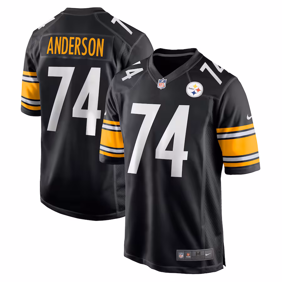 Men's Pittsburgh Steelers Spencer Anderson Nike  Black  Game Jersey - Puhuasuan