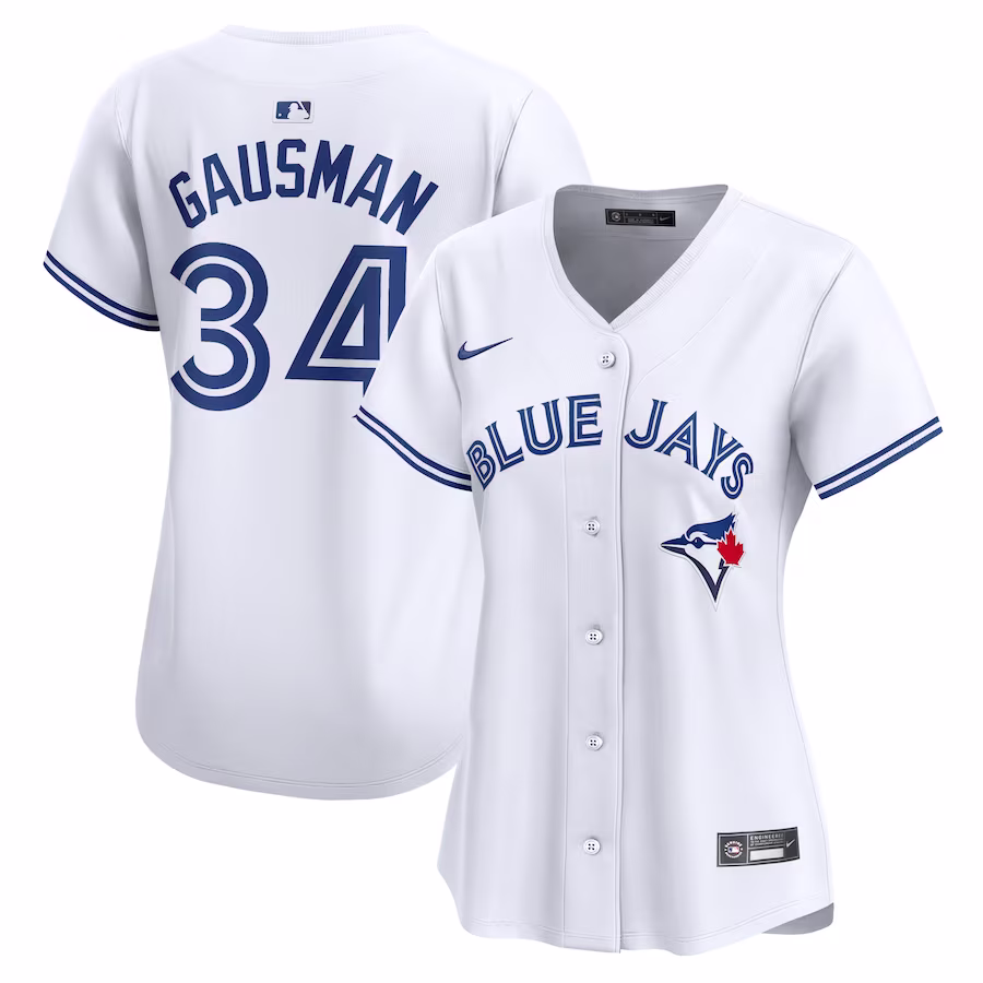 Women's Toronto Blue Jays Kevin Gausman Nike White Home Limited Player Jersey - Puhuasuan