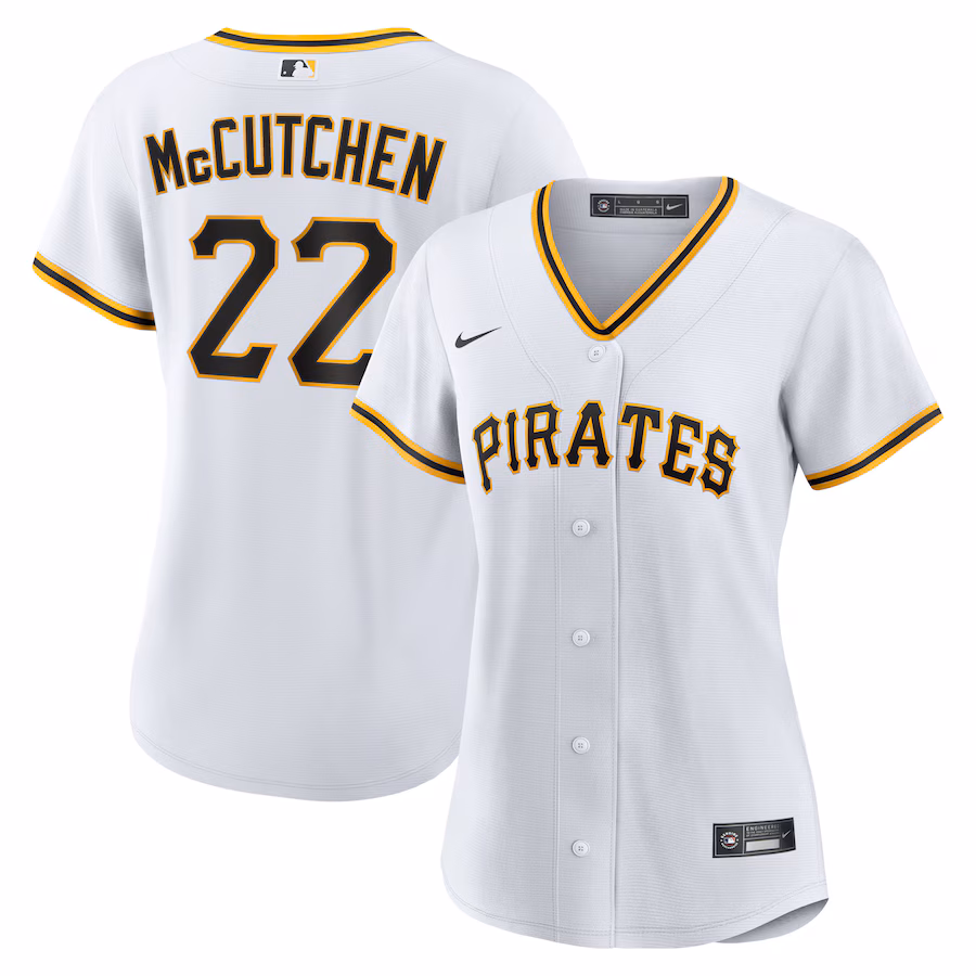 Women's Pittsburgh Pirates Andrew McCutchen Nike White Home Replica Player Jersey - Puhuasuan