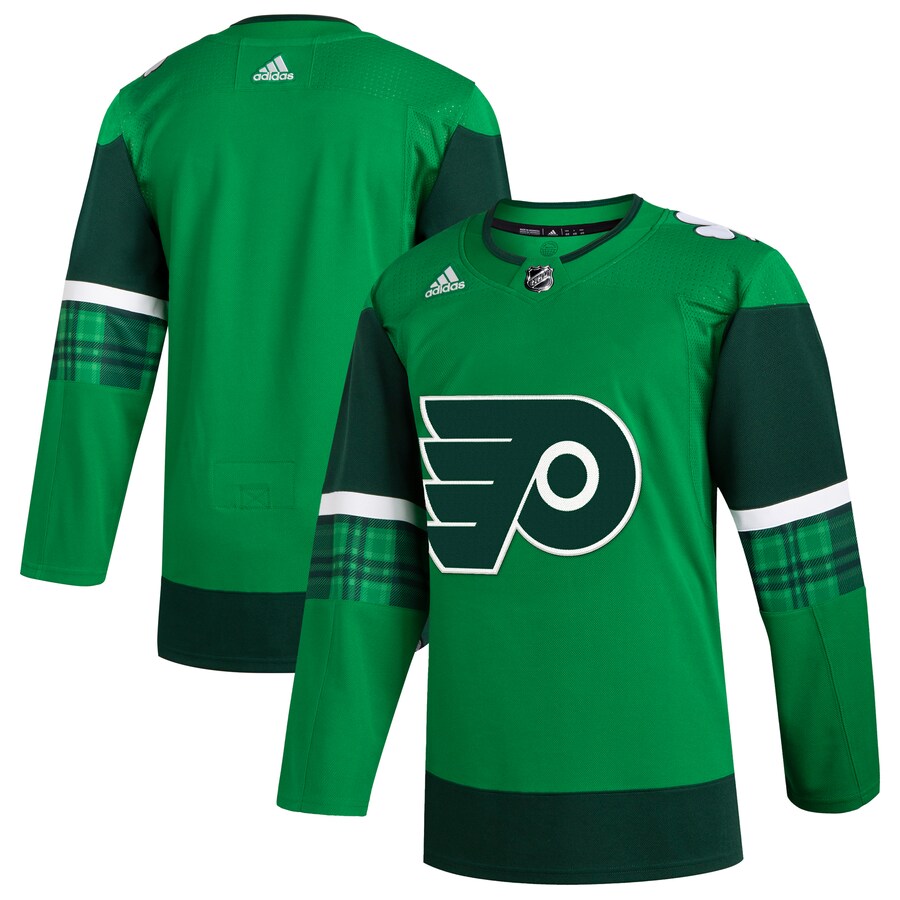 Men's Philadelphia Flyers  adidas Kelly Green 2023 St. Patrick's Day Primegreen Authentic Jersey - Puhuasuan