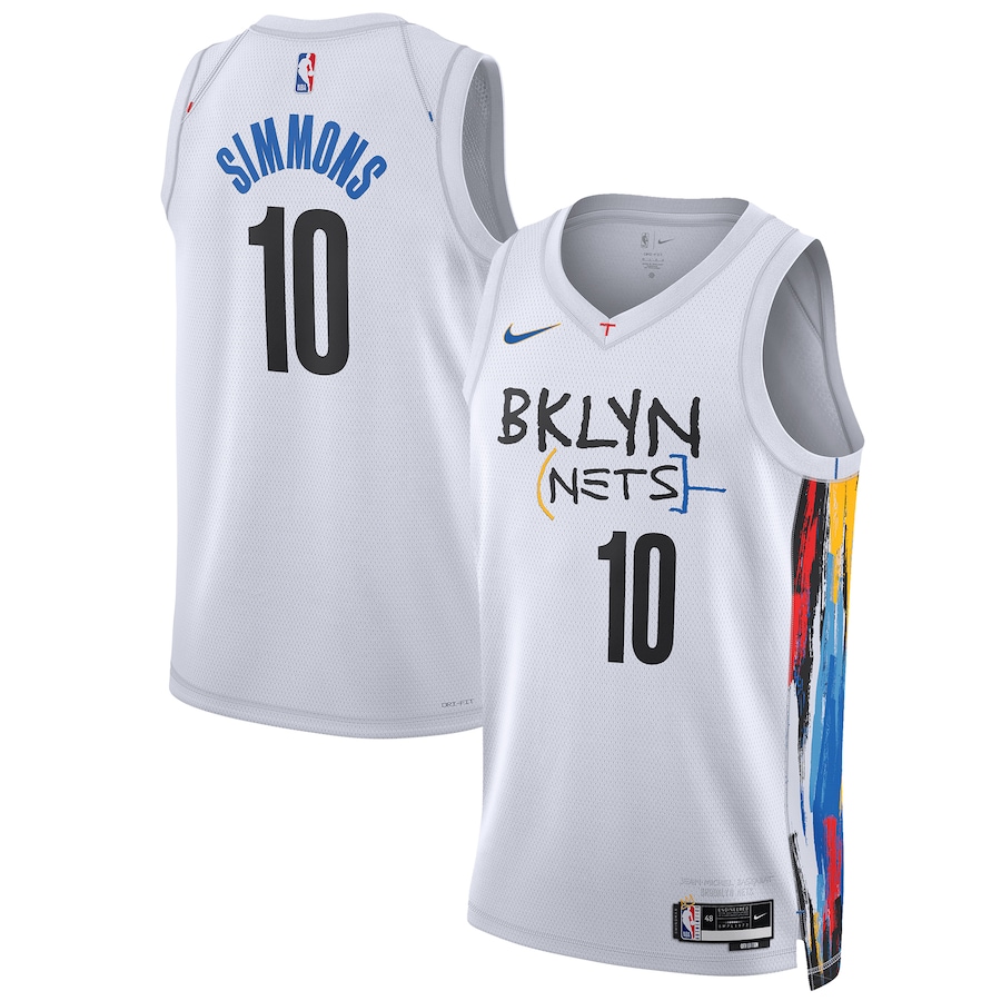 Unisex Brooklyn Nets Ben Simmons Nike White 2022/23 Swingman Jersey - City Edition - Puhuasuan