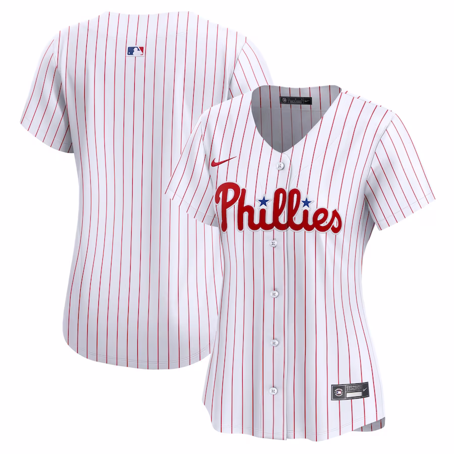 Women's Philadelphia Phillies Nike White Home Limited Jersey - Puhuasuan