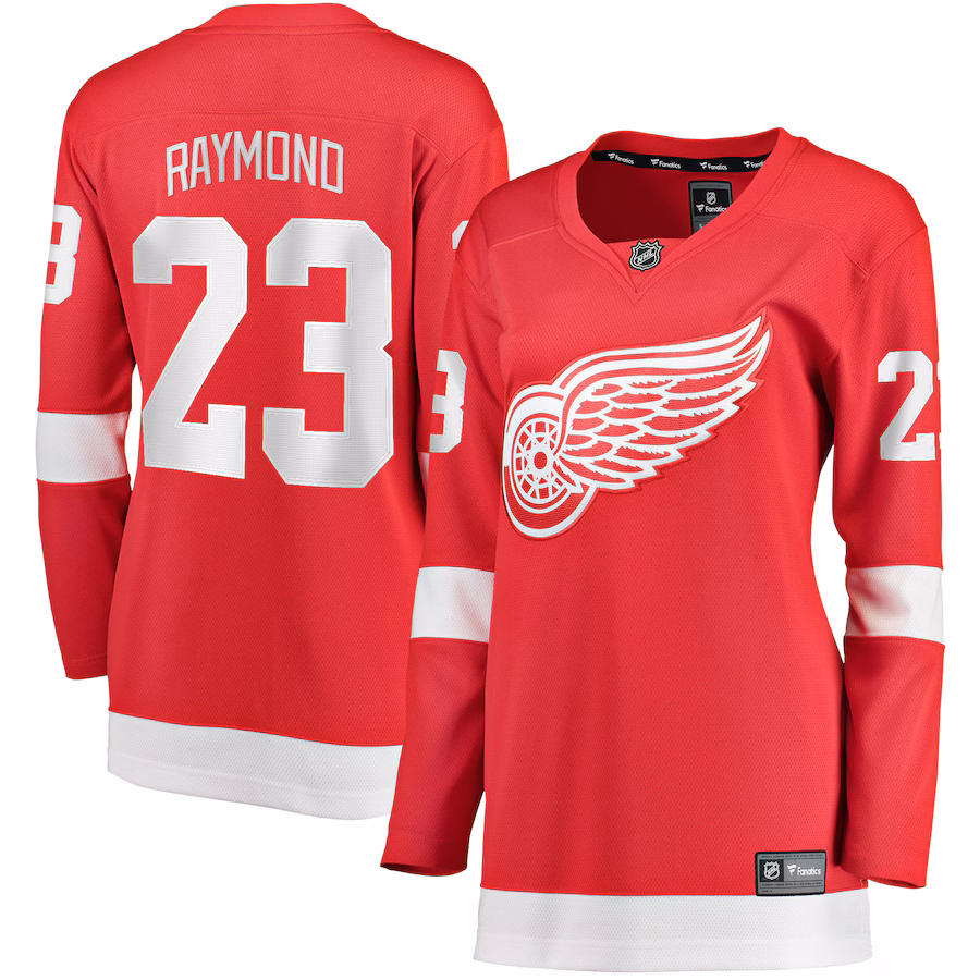 Women's Detroit Red Wings Lucas Raymond Fanatics Red Home Breakaway Player Jersey - Puhuasuan