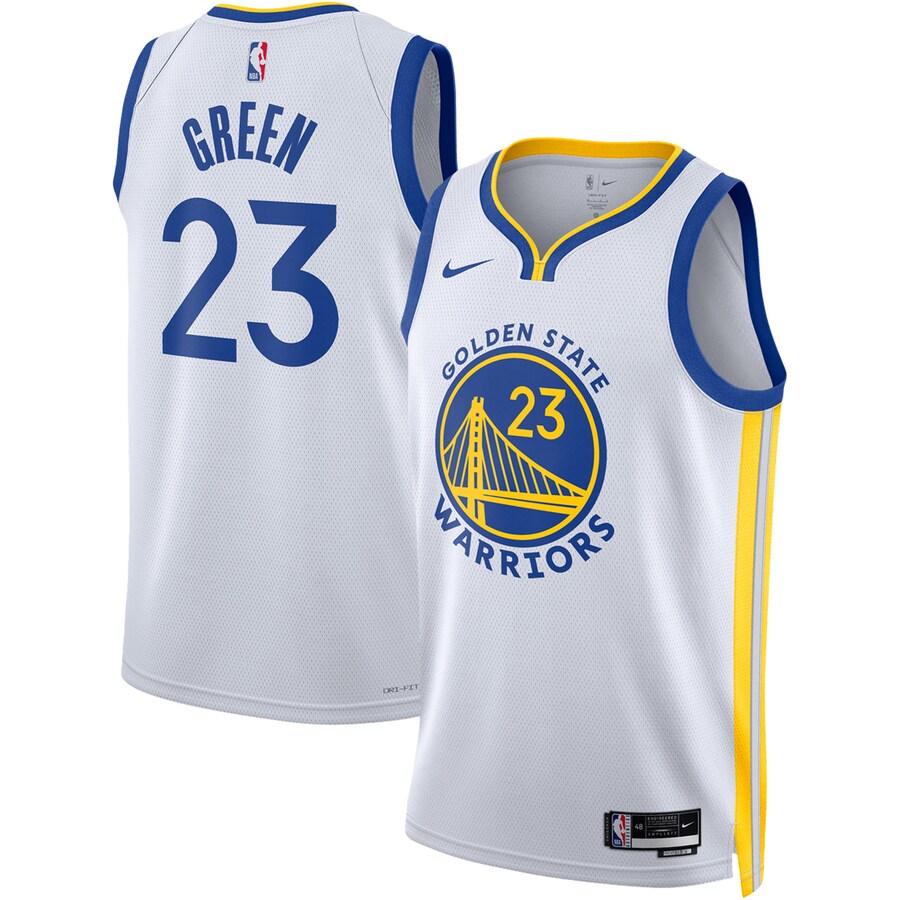 Unisex Golden State Warriors Draymond Green Nike White Swingman Jersey - Association Edition - Puhuasuan