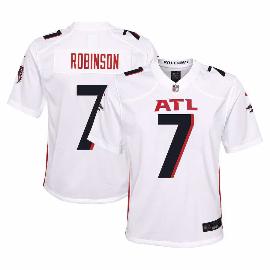 Youth Atlanta Falcons Bijan Robinson Nike White Player Game Jersey - Puhuasuan