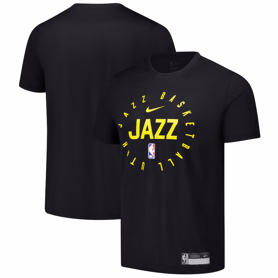 Men's Utah Jazz Nike Black 2024/25 Legend On-Court Practice Performance T-Shirt - Puhuasuan