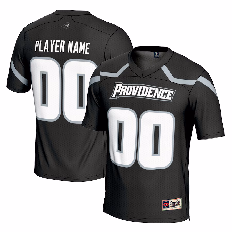 Providence Friars GameDay Greats Youth Men's Lacrosse NIL Lightweight Jersey - Black - Puhuasuan