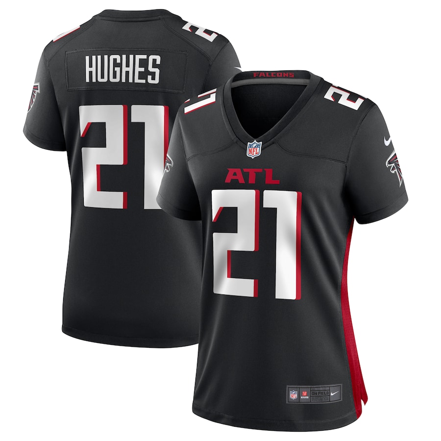 Women's Atlanta Falcons Mike Hughes Nike Black Game Player Jersey - Puhuasuan