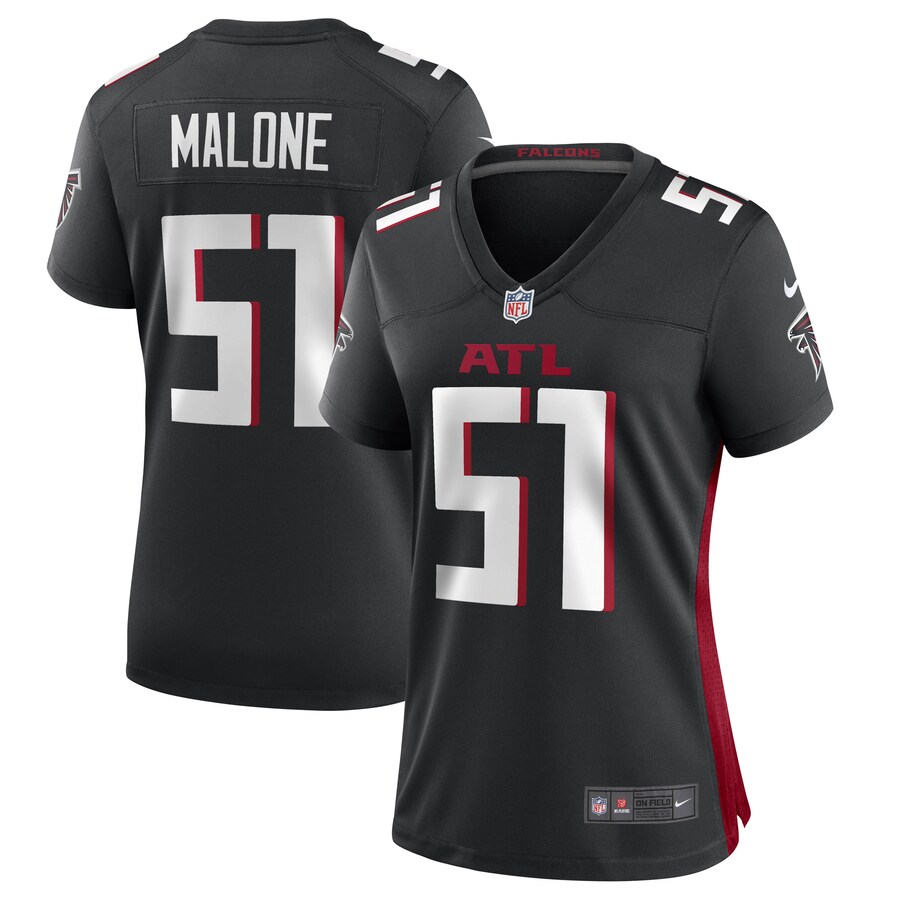 Women's DeAngelo Malone Atlanta Falcons Nike Black Game Player Jersey - Puhuasuan