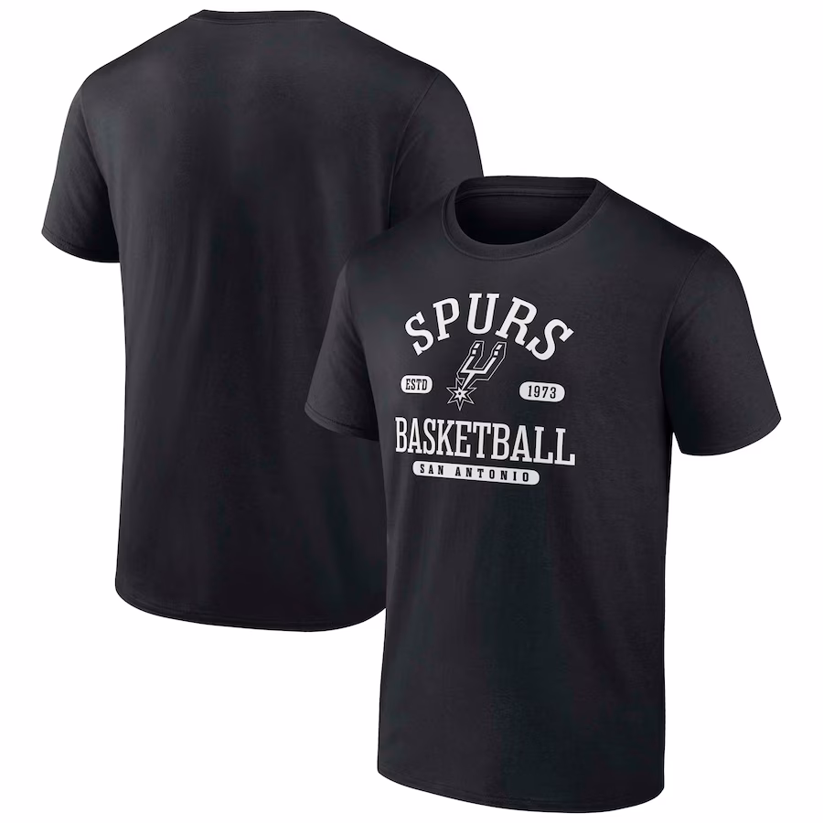 Men's San Antonio Spurs  Fanatics Black Calling Plays T-Shirt - Puhuasuan