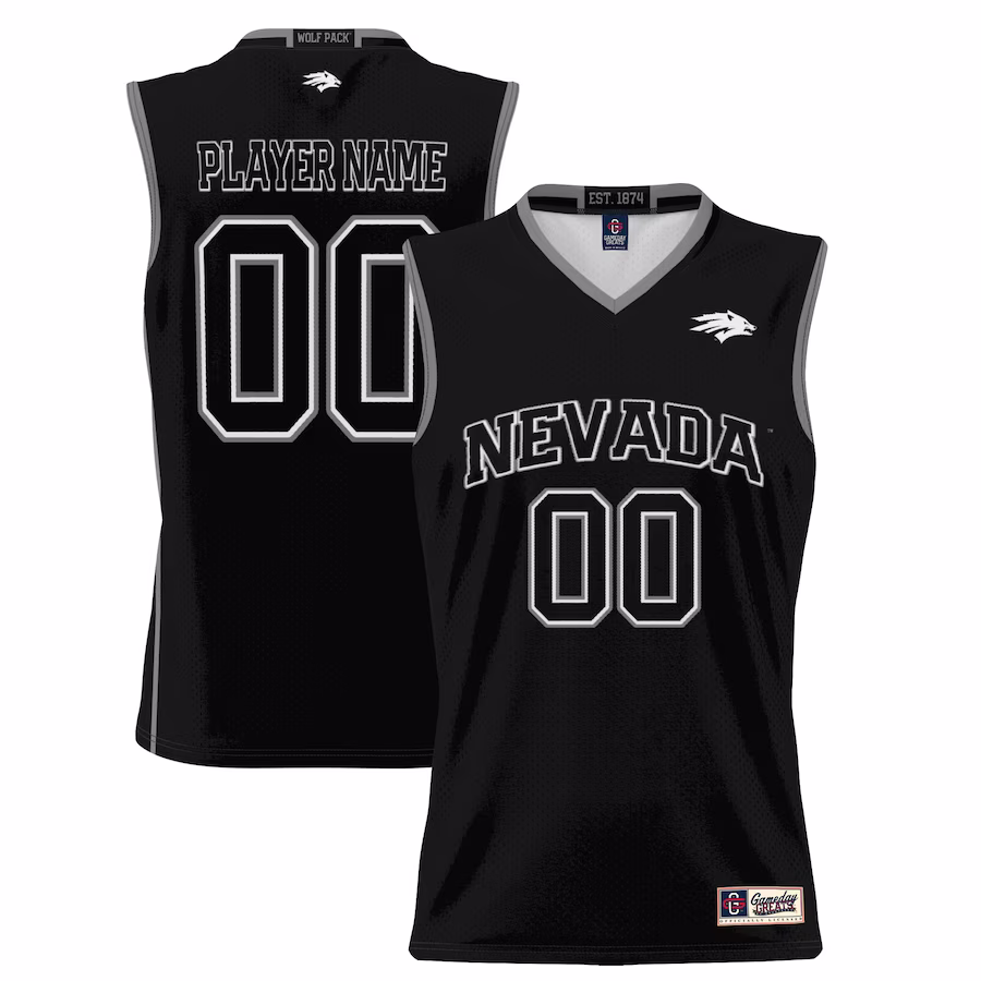 Nevada Wolf Pack GameDay Greats Unisex  Lightweight NIL Pick-A-Player Basketball Jersey - Black - Puhuasuan
