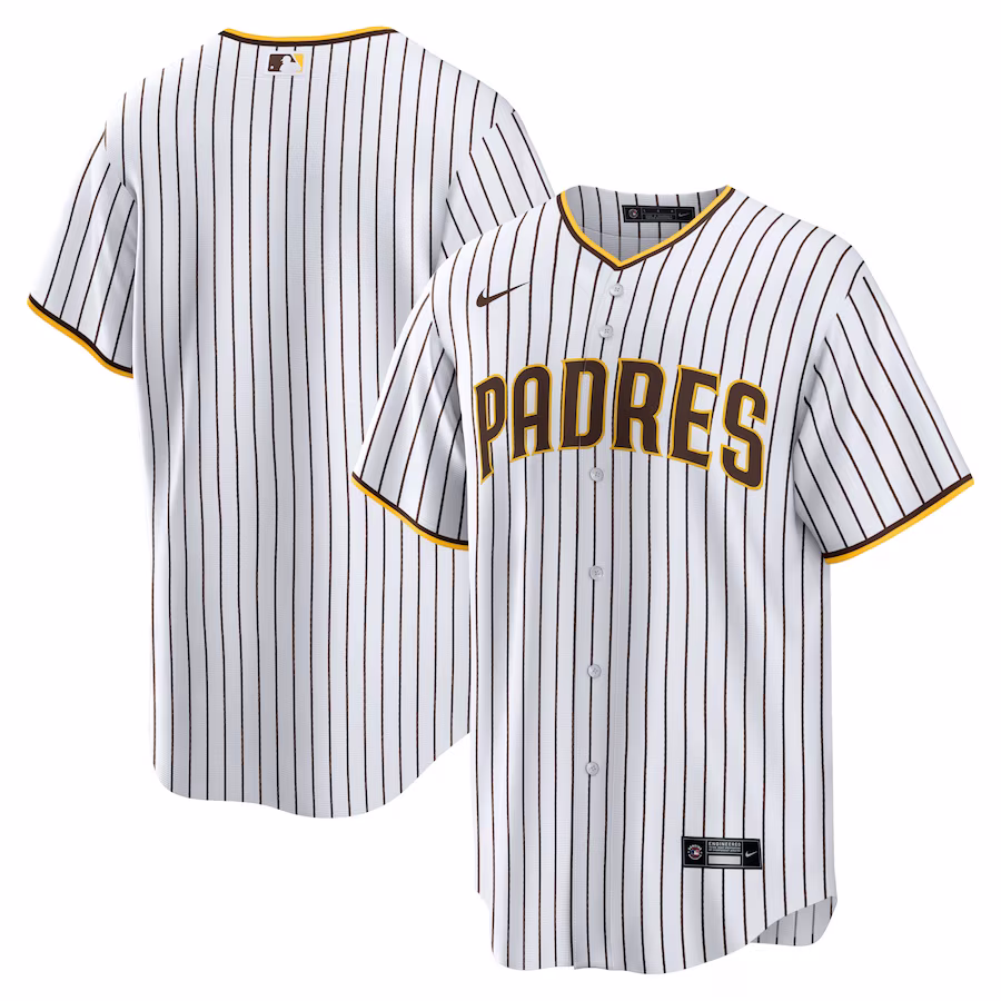 Men's San Diego Padres Nike White Home Replica Team Jersey - Puhuasuan
