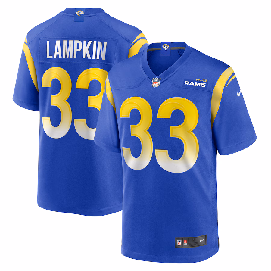 Men's Los Angeles Rams Cam Lampkin Nike  Royal Game Jersey - Puhuasuan