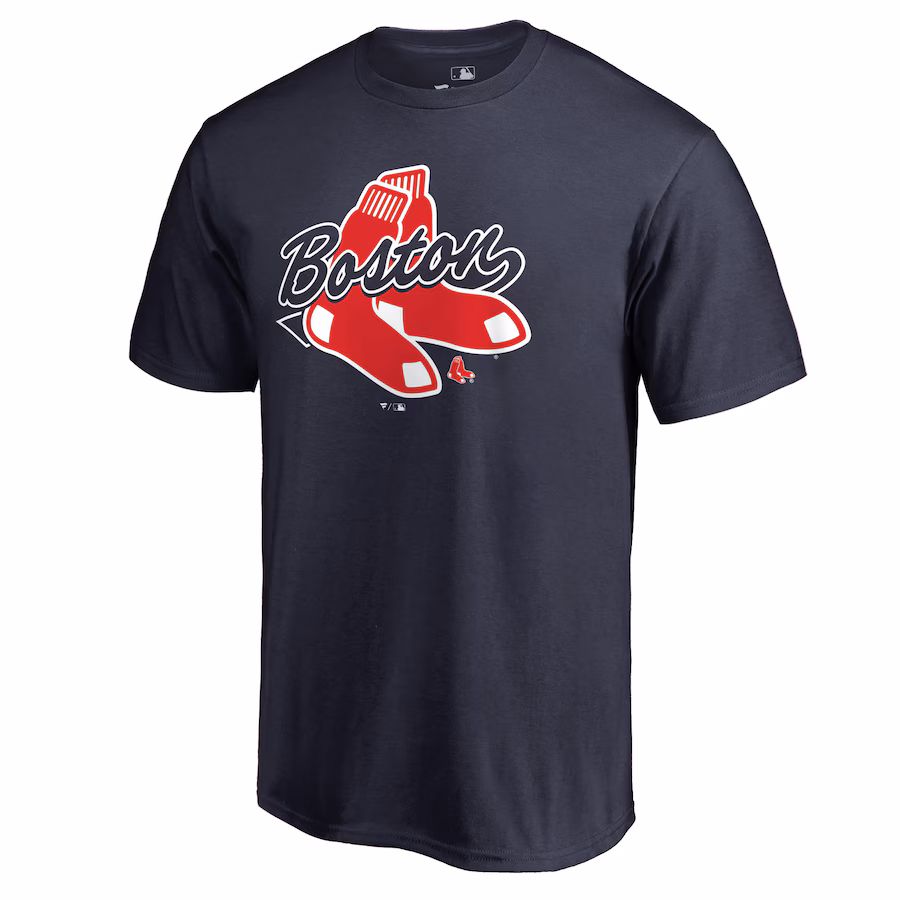 Men's Boston Red Sox Navy Hometown Collection BoSox T-Shirt - Puhuasuan