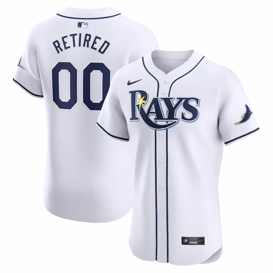 Men's Tampa Bay Rays Nike White Home Elite Pick-A-Player Retired Roster Jersey - Puhuasuan