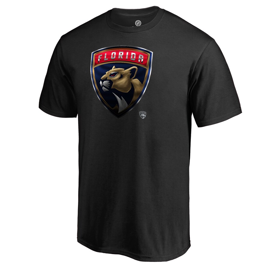 Men's Florida Panthers Black Midnight Mascot T-Shirt - Puhuasuan