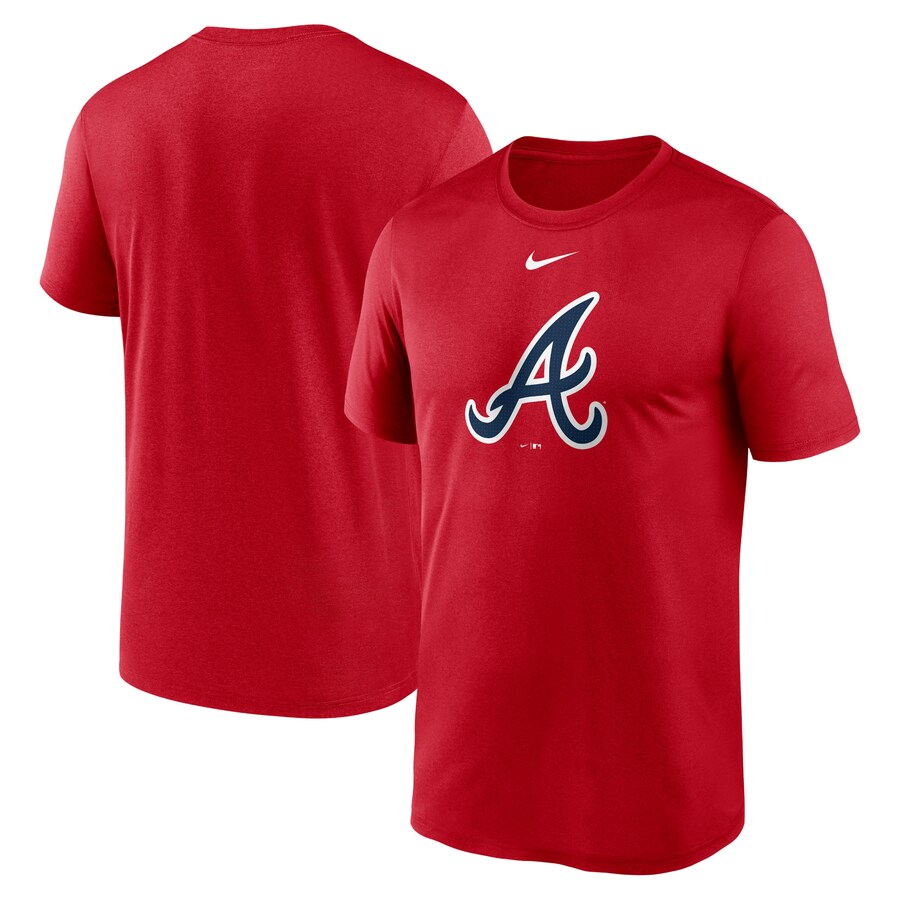 Men's Atlanta Braves Nike Red Legend Fuse Large Logo Performance T-Shirt - Puhuasuan