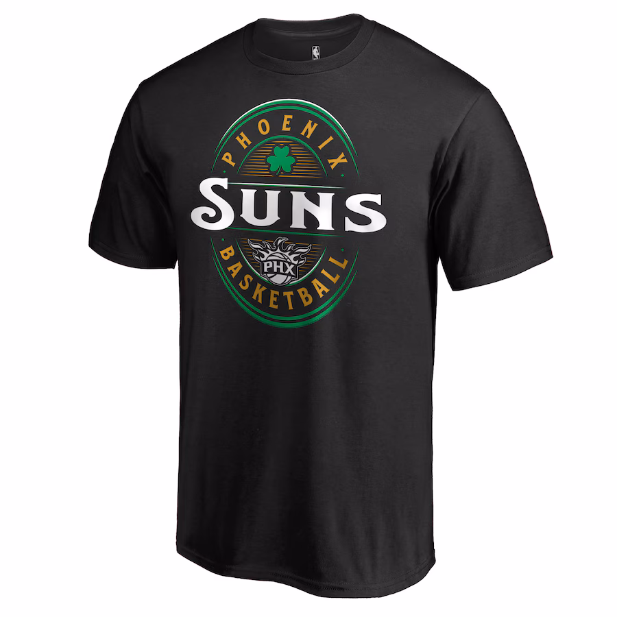 Men's Phoenix Suns Black Forever Lucky T-Shirt - Puhuasuan