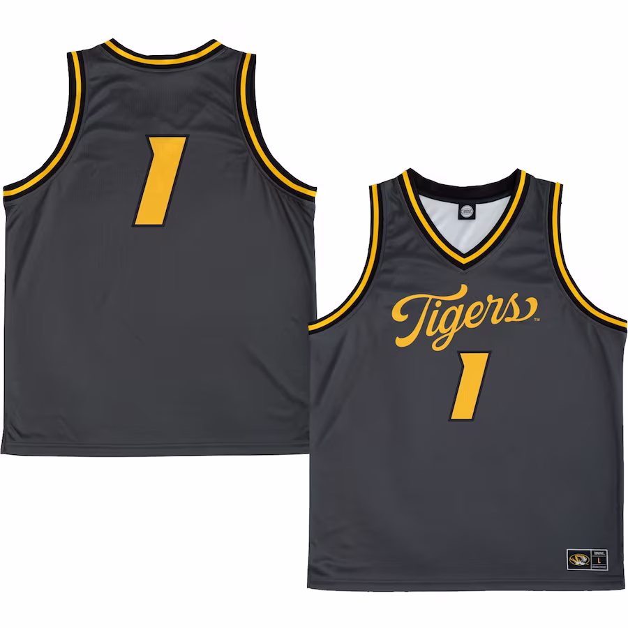 Missouri Tigers Unisex Alternate Script Jersey - Anthracite - Puhuasuan