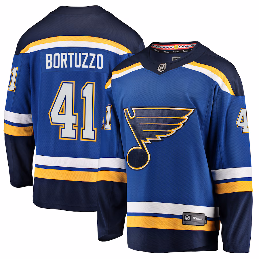 Men's St. Louis Blues Robert Bortuzzo Fanatics Blue Breakaway Player Jersey - Puhuasuan