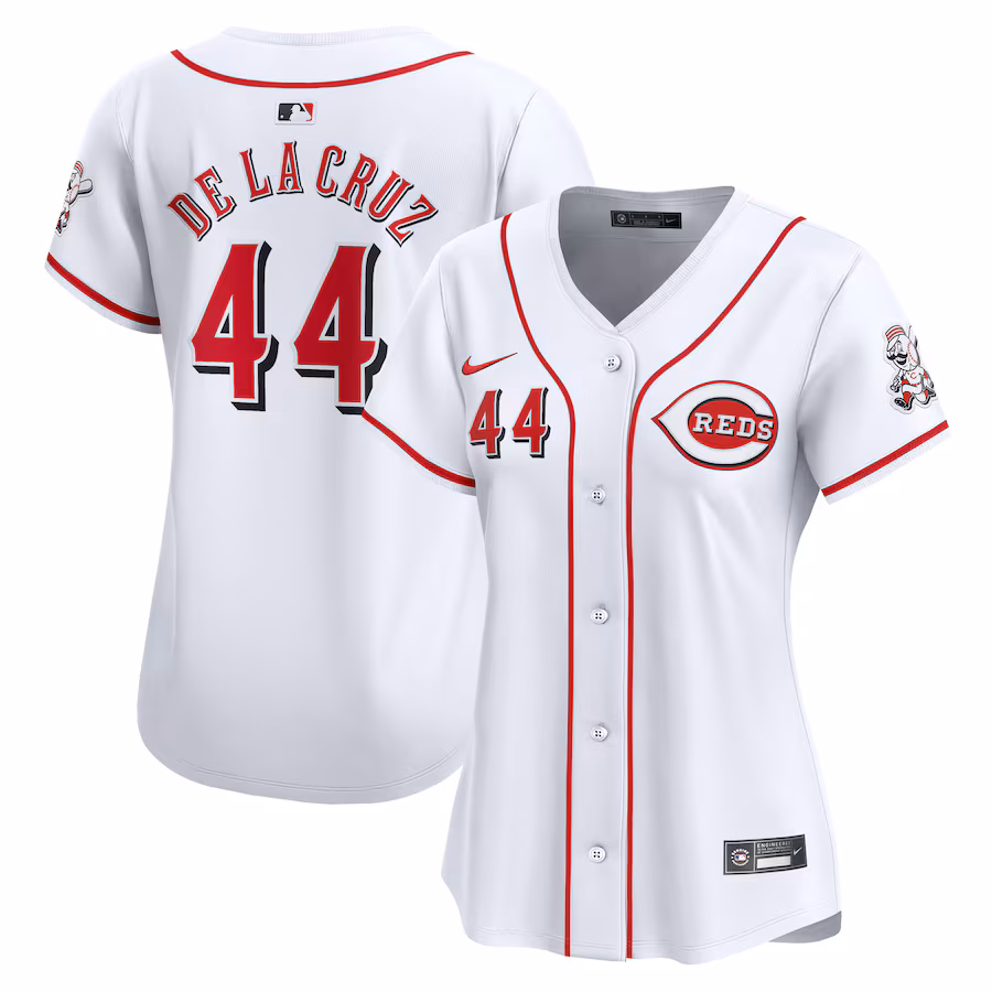 Women's Cincinnati Reds Elly De La Cruz Nike White Home Limited Player Jersey - Puhuasuan