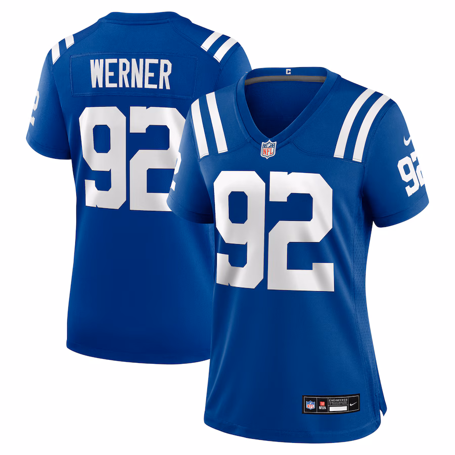 Women's Indianapolis Colts Bjoern Werner Nike Royal Retired Player Game Jersey - Puhuasuan