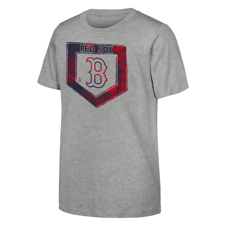 Youth Boston Red Sox Heather Gray Stolen Base T-Shirt - Puhuasuan