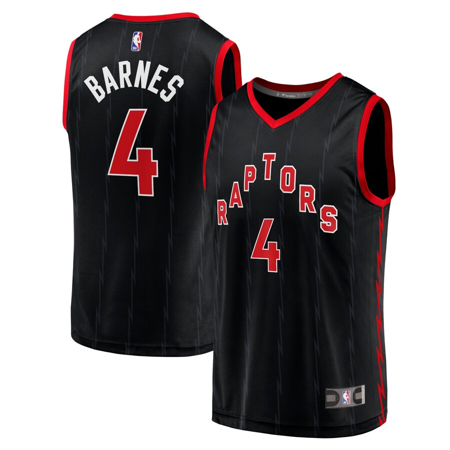 Men's Toronto Raptors Scottie Barnes Fanatics Black Fast Break Replica Player Jersey - Statement Edition - Puhuasuan