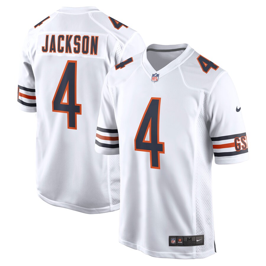 Men's Chicago Bears Eddie Jackson Nike White Game Jersey - Puhuasuan